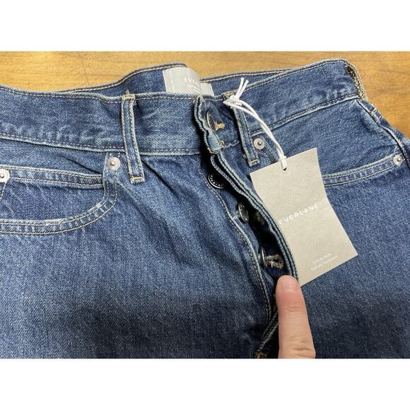 Everlane The Ridged Way-High Short Organic Cotton Distressed Womens Size 26 NWT - Picture 4 of 14